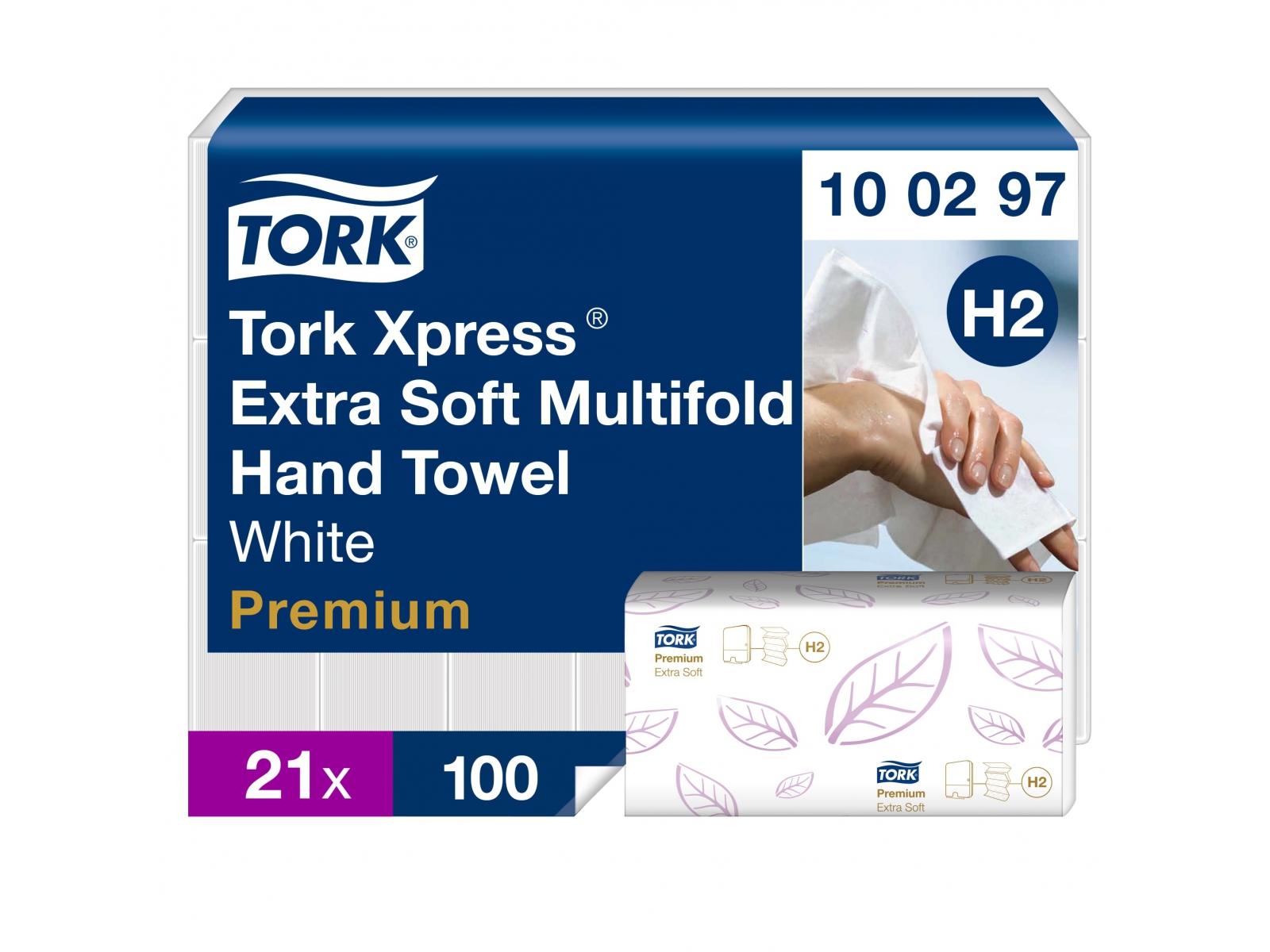 Ręcznik papierowy składany 4-panelowy – Tork 100297 Xpress H2